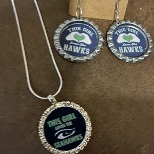 Seattle Seahawks jewelry set